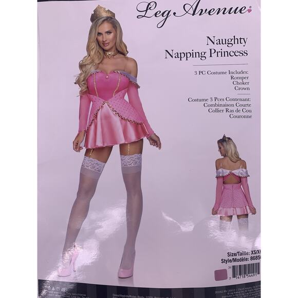Leg Avenue Naughty Napping Princess Costume XS - Picture 1 of 12